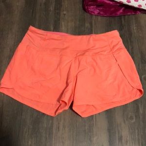 Orange Lululemon Shorts